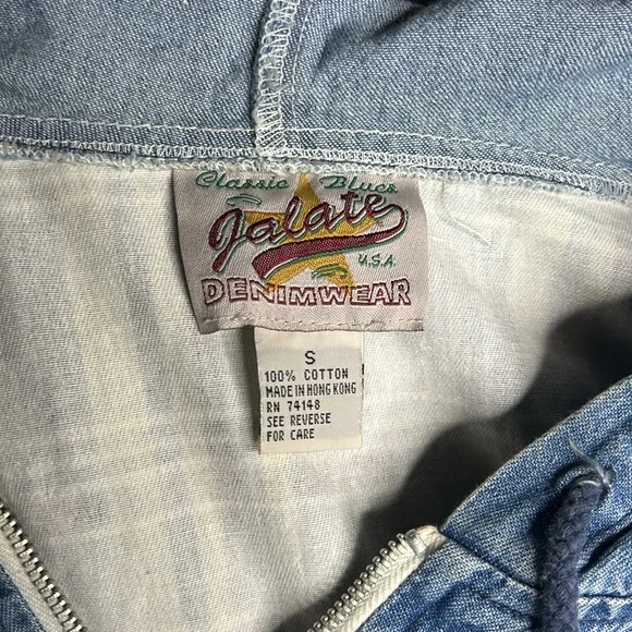 Jalate Vintage Jean and flannel top Size Small - Picture 3 of 3